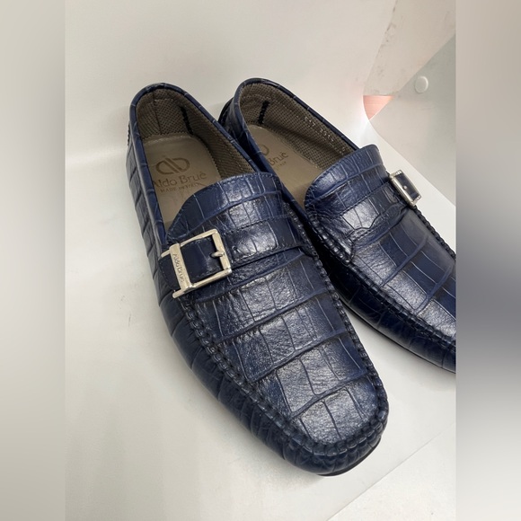 Aldo Brue Men's Navy Loafers size 40 - Picture 13 of 16